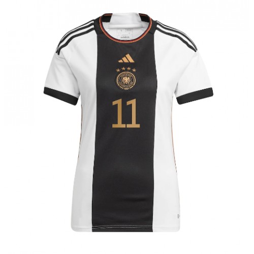 Maillot de foot Allemagne Mario Gotze #11 Domicile Femmes Monde 2022 Manches Courte